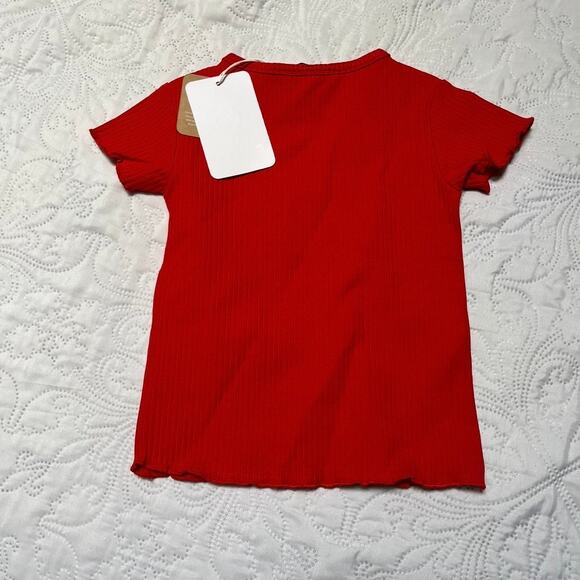 NWT Mayoral Bow Lettuce Hem Shirt Size 3 - Picture 4 of 4